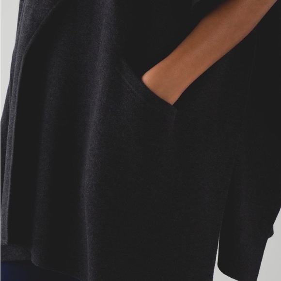 NWT Lululemon After Asana Wrap Heathered Black O/S - Picture 3 of 12